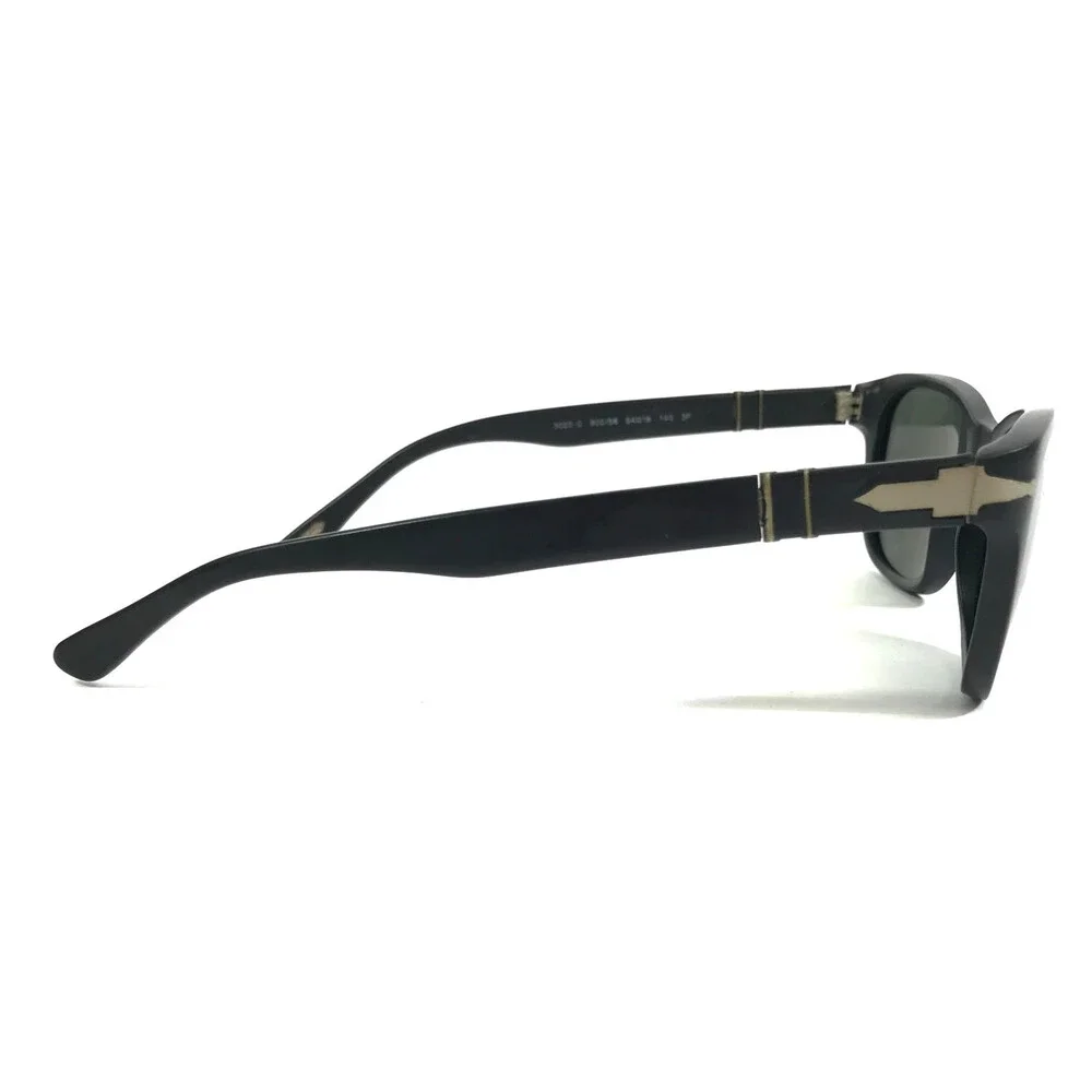 Persol Sunglasses 3020-S 900/58 Black Cat Eye Frames with Gray Polarized Lenses